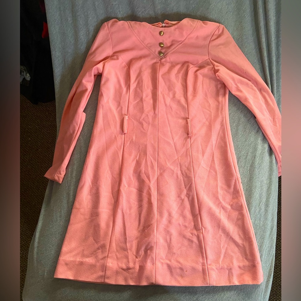 Vintage 1940’s-50’s Alden’s fashions pink dress